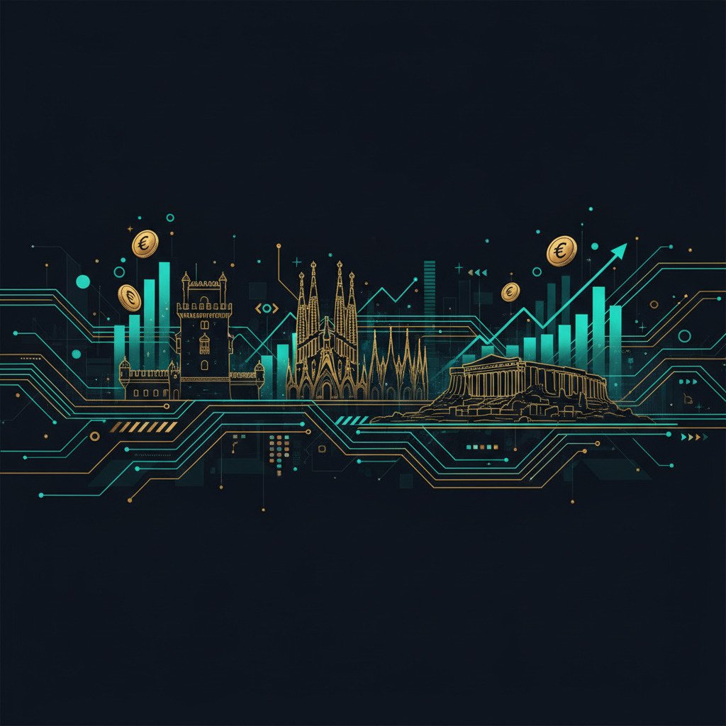 Achat immobilier à l'étranger Portugal Espagne Grèce - graphiques de prix méditerranéens