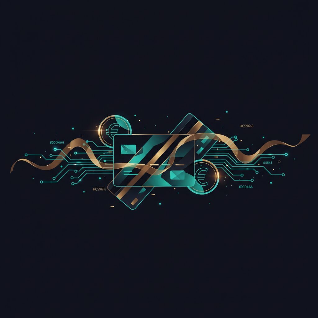 Réduire ses frais bancaires grâce aux banques en ligne — illustration fintech sombre